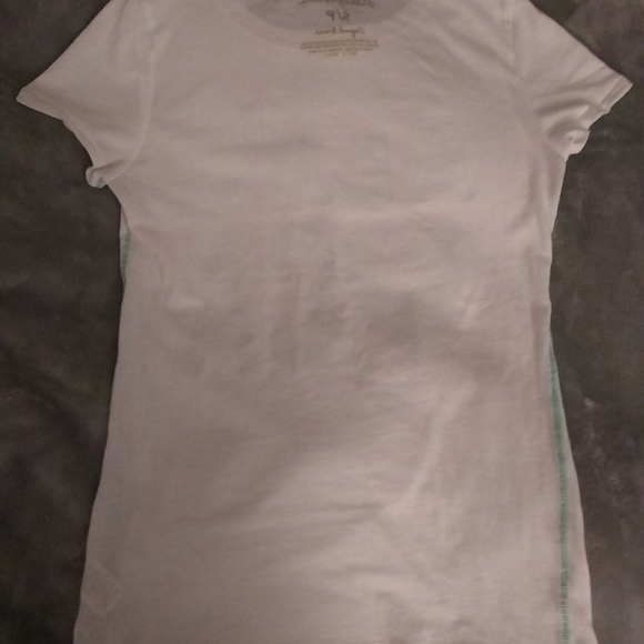 💕3/25💕White & Aqua Aeropostale Cali Tee - Picture 9 of 9